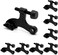 SUNTAI 8 Pack Hinge Pin Black Door Stopper Adjustable Heavy Duty Hinge Pin Door Stop with Black Rubber Bumper Tips