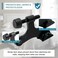 SUNTAI 8 Pack Hinge Pin Black Door Stopper Adjustable Heavy Duty Hinge Pin Door Stop with Black Rubber Bumper Tips