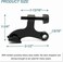 SUNTAI 8 Pack Hinge Pin Black Door Stopper Adjustable Heavy Duty Hinge Pin Door Stop with Black Rubber Bumper Tips