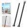 AceMining Upgraded Door Security Bar Sliding Patio Bar Heavy Duty Stoppers Adjustable Jammer for Home Apartment Travel 2 PackBlack