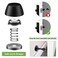 HUTLON Black Magnetic Door Stopper Heavy Duty Stainless Steel Wall Floor Mount 2 Pack