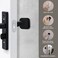 Bovinde Door Stopper Wall ProtectorKnobs Door Stops 12 Pack Dark Black