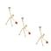 TYNUOCN Brass Hinge Head Home Decoration Skeleton ManMagnetic Hinge Dropper HangingMagnetic Hinge Head ToppersDoor Hinge Pin Topper Gold