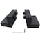 CHENJIN Flat Rail Roller Stop Aluminium Alloy Barn Door Stopper for Sliding Door Black 1Set Comes with Small Wrench