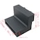 CHENJIN Flat Rail Roller Stop Aluminium Alloy Barn Door Stopper for Sliding Door Black 1Set Comes with Small Wrench