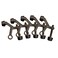Design House 181792 Adjustable Door Stoppers Hinge Pin Door Stop Wall Protector with Rubber Tip Oil Rubbed Bronze 5Pack