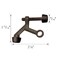Design House 181792 Adjustable Door Stoppers Hinge Pin Door Stop Wall Protector with Rubber Tip Oil Rubbed Bronze 5Pack