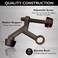 Design House 181792 Adjustable Door Stoppers Hinge Pin Door Stop Wall Protector with Rubber Tip Oil Rubbed Bronze 5Pack