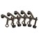 Design House 181792 Adjustable Door Stoppers Hinge Pin Door Stop Wall Protector with Rubber Tip Oil Rubbed Bronze 5Pack