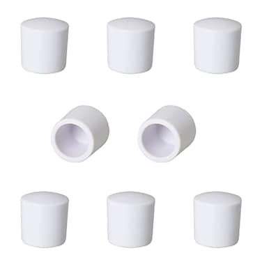 DGBRSM Door Stop Bumper Tips 8pcs White 04 Inch Door Rubber Stop Bumper Replacement Stopper Tips Caps Protect Doors Wall Household Door Stopper Tips Caps