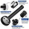 Gudui Door Stopper Black Door Stop 4 Inch Wall Mounted with Rubber Bumper Tips Stainless Steel Doorstop Wall Protector Matte Black