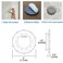 SNMIRN Door Stopper Wall Protector 3 with Strong 3M Adhesive Quiet and Shock Absorbent Silicone Wall Protectors from Door Knobs Larger Door Bumper to Protect Every Wall Surface White3 pcs