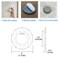 SNMIRN Door Stopper Wall Protector 3 with Strong 3M Adhesive Quiet and Shock Absorbent Silicone Wall Protectors from Door Knobs Larger Door Bumper to Protect Every Wall Surface White3 pcs