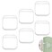 Bovinde Door Stopper Wall Protector Wall Shield Bumper Guard from Door KnobsSturdy Self AdhesiveSoft and TransparentWashable Reusable Shock Absorbent Gel for Home Office 6 Transparent