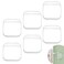 Bovinde Door Stopper Wall Protector Wall Shield Bumper Guard from Door KnobsSturdy Self AdhesiveSoft and TransparentWashable Reusable Shock Absorbent Gel for Home Office 6 Transparent