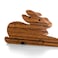 Tarini Gallery Door Stopper Wooden Hand Carved Wedge Decorative Door Stop for Home and Gifting Rabbit Shape