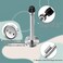Gudui Door Stops 6 Inch Long Door Stopper Wall Mount Rubber Bumper Tips Brushed Satin Stainless Steel Silver