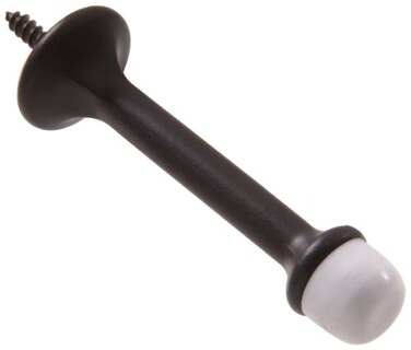 Hardware Essentials by Hillman 852935 Rigid Door Stop Oil Rubbed Bronze White