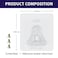 HA SHI HASHI Door Stopper SelfAdhesive Traceless Mounted Screw Bracket Stickers Door Stopper not Included Strong Adhesive No Drill No Machine Door Without Damage ClearBracket