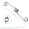 Ziyuan Hinge Pin Door Stop Butterfly Spring for Keep Door Open 4 Pack