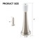 HOME MASTER HARDWARE 12 Pack Spring Door Stops 3 Inch Wall Mounted Spring Doorstop with Rubber Bumper Satin Nickel