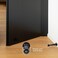 HOME MASTER HARDWARE Heavy Duty 3 Solid Rigid Door Stops Matte Black 2 Pack with Plastic Tips Sturdy Door Stoppers