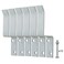 HOME MASTER HARDWARE Heavy Duty Door Stops for Sliding Doors Securing Garage Doors and Sheds Door Stoppers with Screws Zinc Plated Solid Doorstep 6 Pack