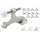 HOME MASTER HARDWARE Hinge Pin Door Stopper 12Pack Adjustable Heavy Duty Zinc Door Stop with Cushioned Plastics Bumper Tips for Removable Pin Hinge Satin Nickel Finish