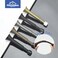 HOMOTEK 10 Pack Telescoping Spring Door Stoppers Extended from 318 to 414 inches Wall Mount Extra Long Door Stops Flexible Spring Doorstops Wall Protector Oil Rubbed Bronze