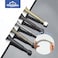 HOMOTEK 10 Pack Telescoping Spring Door Stoppers Extended from 318 to 414 inches Wall Mount Extra Long Door Stops Flexible Spring Doorstops Wall Protector Satin Nickel