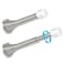 HOMOTEK 10 Pack Telescoping Spring Door Stoppers Extended from 318 to 414 inches Wall Mount Extra Long Door Stops Flexible Spring Doorstops Wall Protector Satin Nickel