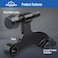 HOMOTEK 6 Pack Hinge Pin Black Door StopperAdjustable Deluxe Heavy Duty Door Stopper 212x134with Black Rubber Bumper Tips