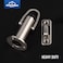 HOMOTEK Heavy Duty Latch Hook Stop WindproofDoor Holder Stopper with Sound Dampening Rubber Bumper Wall Mounted Brushed Satin Nickel 1 Pack