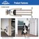 HOMOTEK Heavy Duty Latch Hook Stop WindproofDoor Holder Stopper with Sound Dampening Rubber Bumper Wall Mounted Brushed Satin Nickel 1 Pack