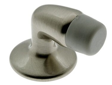 IDH by idh by St Simons 13007015 Professional Grade Quality Genuine Solid Brass MiniStop Gooseneck Door Stop Satin Nickel