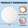 JULBEAR Door Stopper Wall Protector 12PCS Door Knob Stoppers Wall Protector with Strong Back AdhesiveQuiet Shock Absorbent Silicone Door Handle Bumpers and Protect Wall Surfaces Round 2 inch