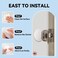 JULBEAR Door Stopper Wall Protector 12PCS Door Knob Stoppers Wall Protector with Strong Back AdhesiveQuiet Shock Absorbent Silicone Door Handle Bumpers and Protect Wall Surfaces Round 2 inch