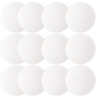 JULBEAR Door Stopper Wall Protector 12PCS Door Knob Stoppers Wall Protector with Strong Back AdhesiveQuiet Shock Absorbent Silicone Door Handle Bumpers and Protect Wall Surfaces Round 2 inch
