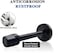 KOLAKO Door Stoppers 6 Inch150mm Black Door Stops Wall Mount Doorstop with Rubber Bumper Brushed Stainless Steel Extra Long Doors Stoppers for Bottom or Top 2 Pack