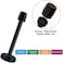 KOLAKO Door Stoppers 6 Inch150mm Black Door Stops Wall Mount Doorstop with Rubber Bumper Brushed Stainless Steel Extra Long Doors Stoppers for Bottom or Top 2 Pack