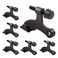 KOVOSCH 6 Pack Hinge Pin Door Stopper Oil Rubbed Bronze Adjustable Heavy Duty Hinge Pin Door Stop with Black Rubber Bumper Tips
