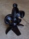 Lulu Decor Cast Iron Fleur De Lis Door Stop 2 Lbs Antique Black Door Stopper Set of 2