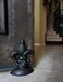 Lulu Decor Cast Iron Fleur De Lis Door Stop 2 Lbs Antique Black Door Stopper Set of 2