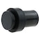 LUORNG Modern Heavy Duty Floor Door Stop with Soft Rubber Black Stainless Steel Cylindrical 635cm25inch
