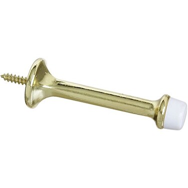 National Hardware N199372 Rigid Door Stop Brass 3