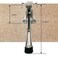 HA SHI One Touch Kickdown Door Stopper Door Holder Heavy Duty Door Stops Bottom of Door HeightAdjustable Rubber Tips by HASHI Satin Nickel 4 inch x 1pack