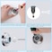 Pangda Concave Wall Door Bumper Stop Silver Stainless Steel Wall Door Bumper with 118 Inch Gray Round Rubber Protector StopsSilver40 Pieces