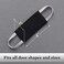 PONY DANCE Baby Door Latch Cover Closer Nursery Door Silencer with Strong Elastic Straps Thick Solid Cushion for Noise Reduction Prevents Slamming 3 Pieces 4W x 2L Inches Black