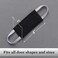 PONY DANCE Baby Door Latch Cover Closer Nursery Door Silencer with Strong Elastic Straps Thick Solid Cushion for Noise Reduction Prevents Slamming 3 Pieces 4W x 2L Inches Black