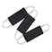 PONY DANCE Baby Door Latch Cover Closer Nursery Door Silencer with Strong Elastic Straps Thick Solid Cushion for Noise Reduction Prevents Slamming 3 Pieces 4W x 2L Inches Black
